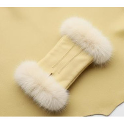 kozeny_material_pro_rukavice_citronove_barve