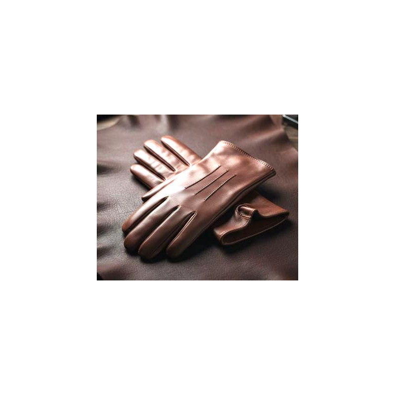 Hnědá kůže pro rukavice