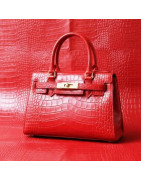 kabelka z usně vzor krokodýl